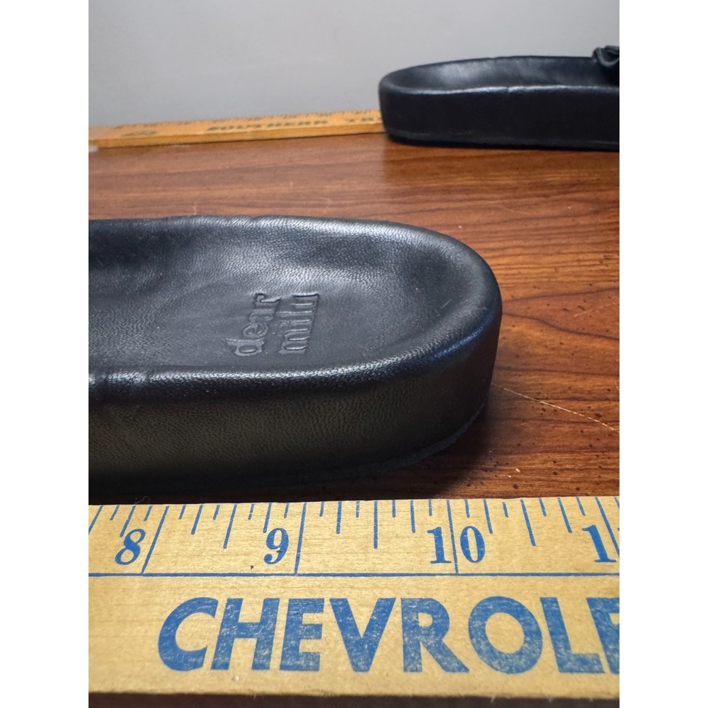 Dear Milu Gypsy Biker Interchangeable Leather Slides 40 Black Boho Australia - Picture 13 of 14